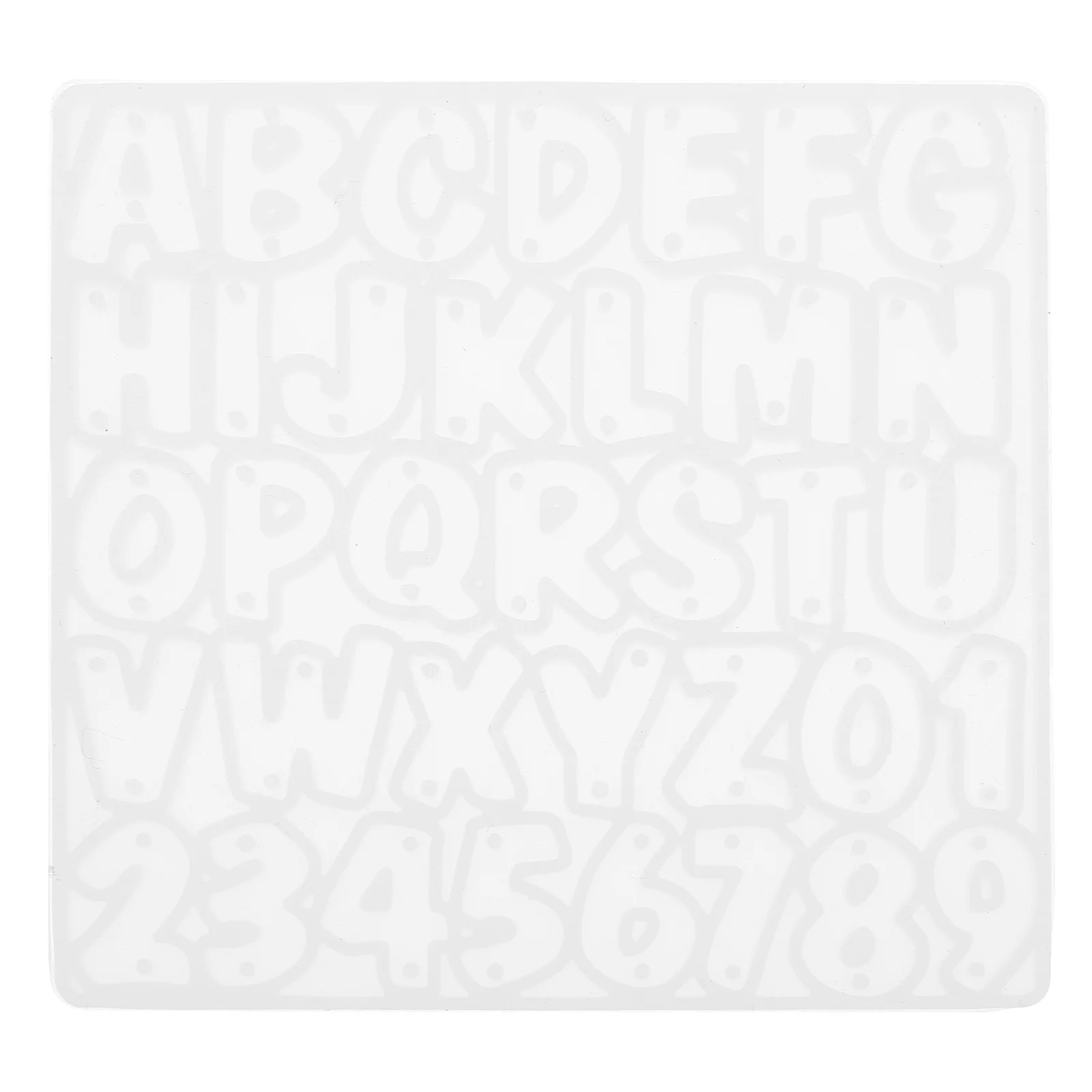 قالب سيليكون للحروف الأبجدية والأرقام، قالب إيبوكسي مرن قابل لإعادة الاستخدام لصنع المجوهرات والأقراط المعلقة المصنوعة يدويًا #2