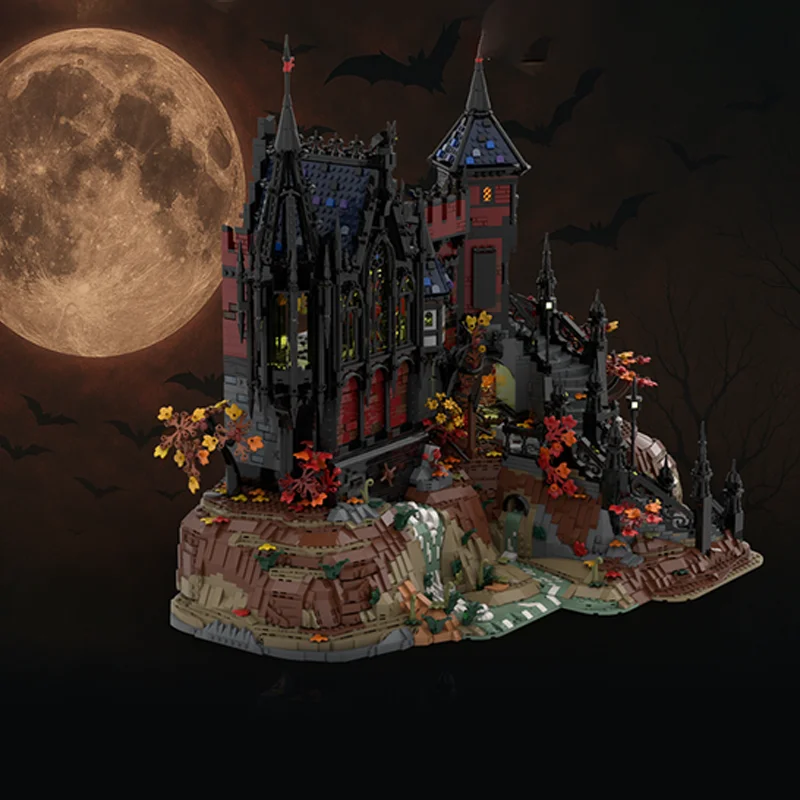 4568pcs MOC ADVENTURES IN TRANSYLVANIA Sleepless Night BASE Model Toys Building Blocks Construction Christmas Gifts DIY Brick