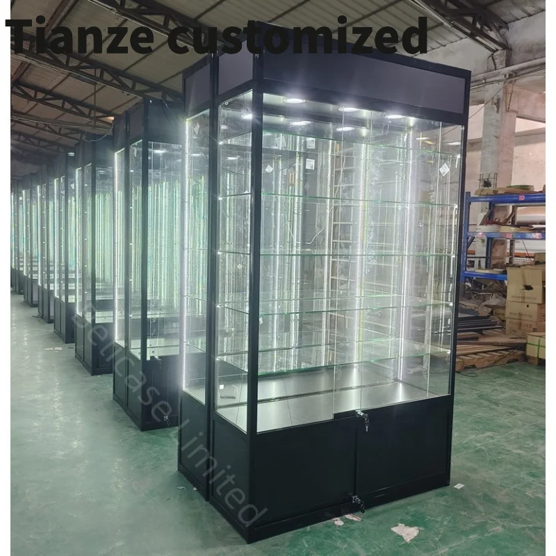 Customized-Retail and Smoke Store Furniture Showcase Lockable Glass Showcase Display Products Display