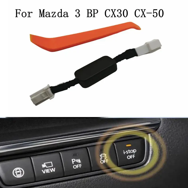 LHD RHD Auto Stop Start Off Engine I-stop Canceller Closer Sensor Plug For Mazda 3 Axela BP CX30 2019-2024 CX-50 2023-2024
