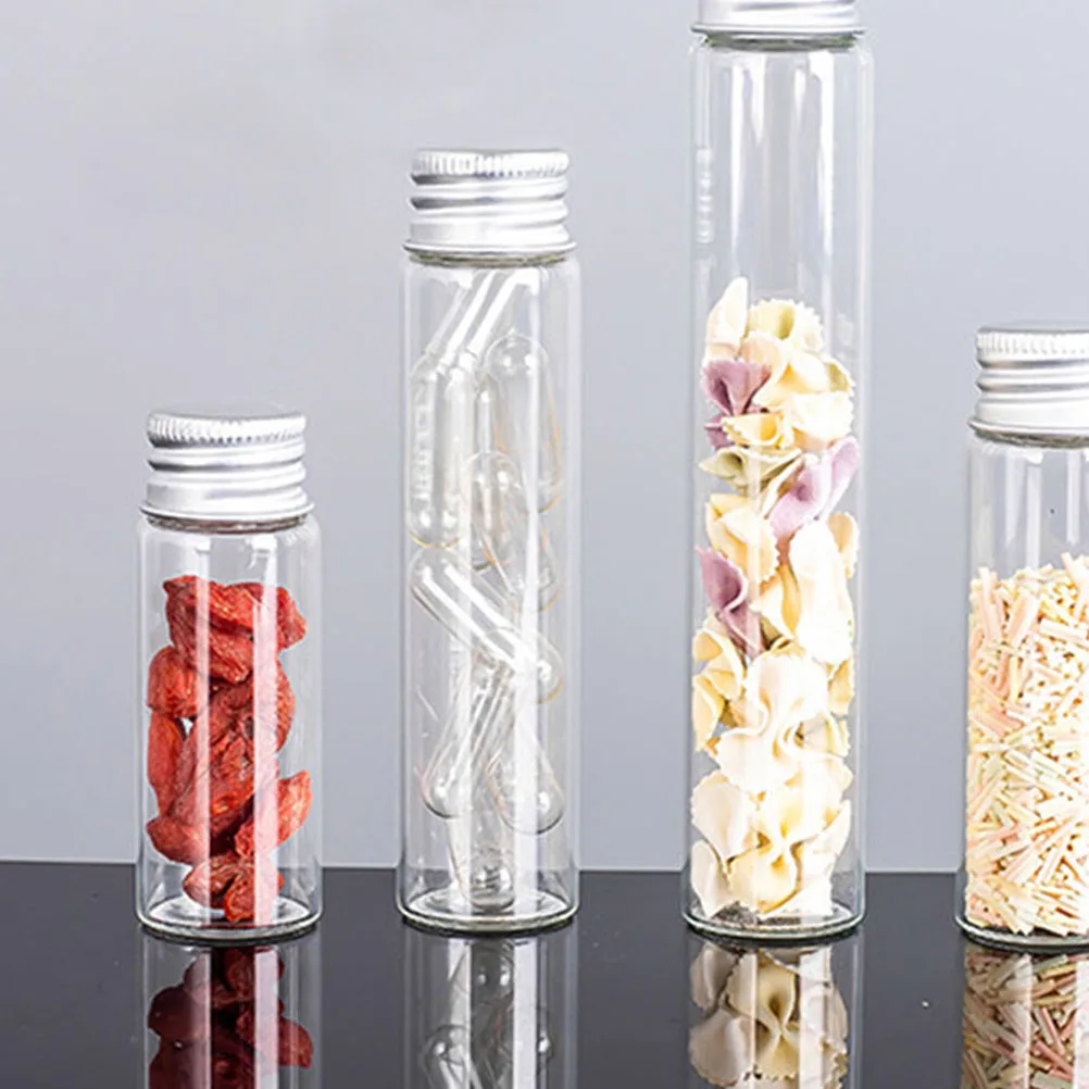 

36Pcs Plastic Storage Tubes with Caps Leak-Proof Small Clear Tubes for Candy Bath Salt Storage Flat Bottom Plastic Tube