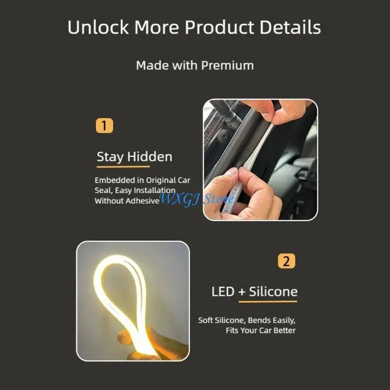 37JE High Quality LED Trunk Light Bar Improves Car and Safety Waterproof