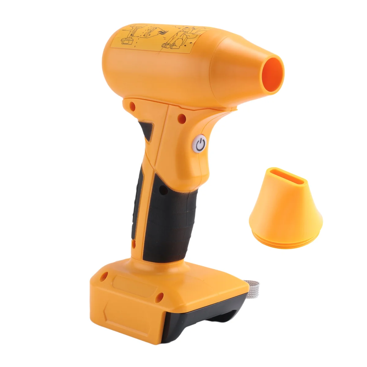 Ventilateur turbo portable pour Dewalt, mini souffleur à jet, batterie 20V, 4 vitesses, ventilateur à grande vitesse pour livres de clavier, cheveux, voiture