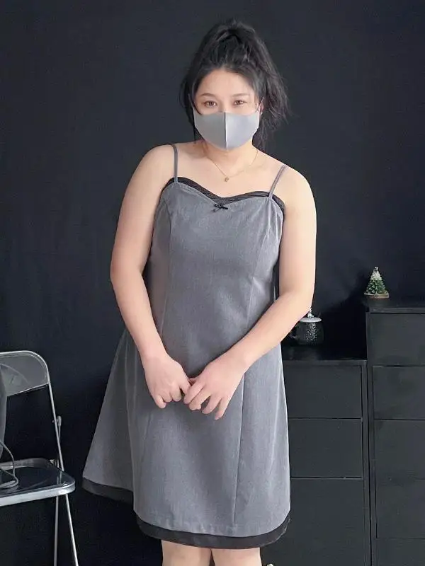 

plus Size A-Line Dr Suit Inner Wear Spring Summer High Waist ort Skirt Sle Korean Commute Resin Color Loing Polyester
