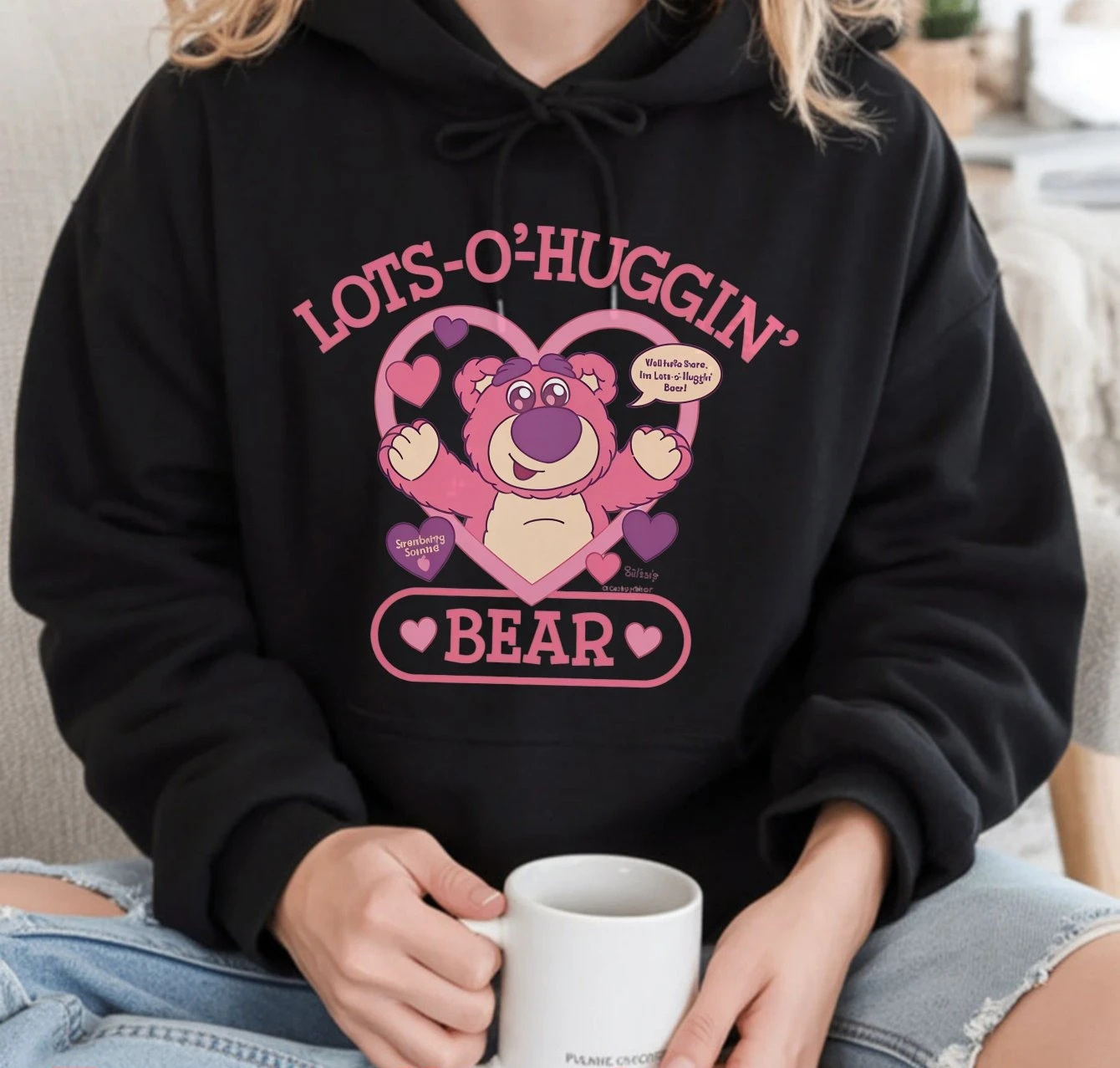

Мужские толстовки с капюшоном Disney Lotso, модная уличная одежда большого размера, толстовки унисекс, осенне-зимние флисовые повседневные универсальные