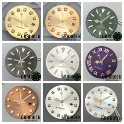 Gramock NH05 Dial Women's 24.5mm Roman/Drill Count/Shell C3 Luminous Dial Suitable for NH05 06 Sports Watch Modified Accessories