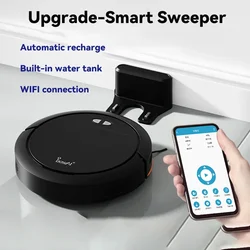 Household Appliances Sweeping Robot, 3 in 1 Intelligent Sweeping Robot, Auto Recharge, Built-in Water Tank, App Remote Control