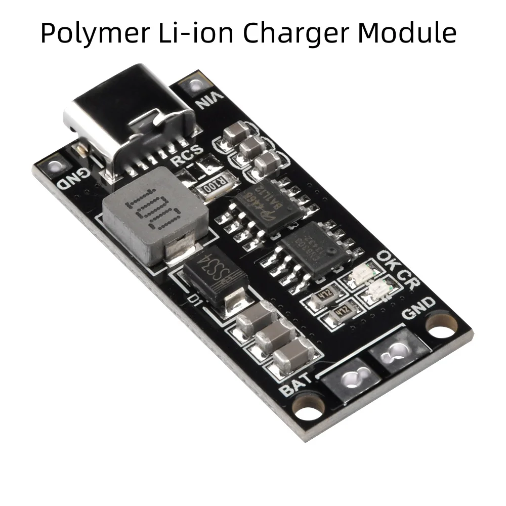 3S 1A Type C To 8.4V 12.6V 16.8V Boost Polymer Li-Ion Charger 7.4V 11.1V 14.8V 18650 Lithium Battery