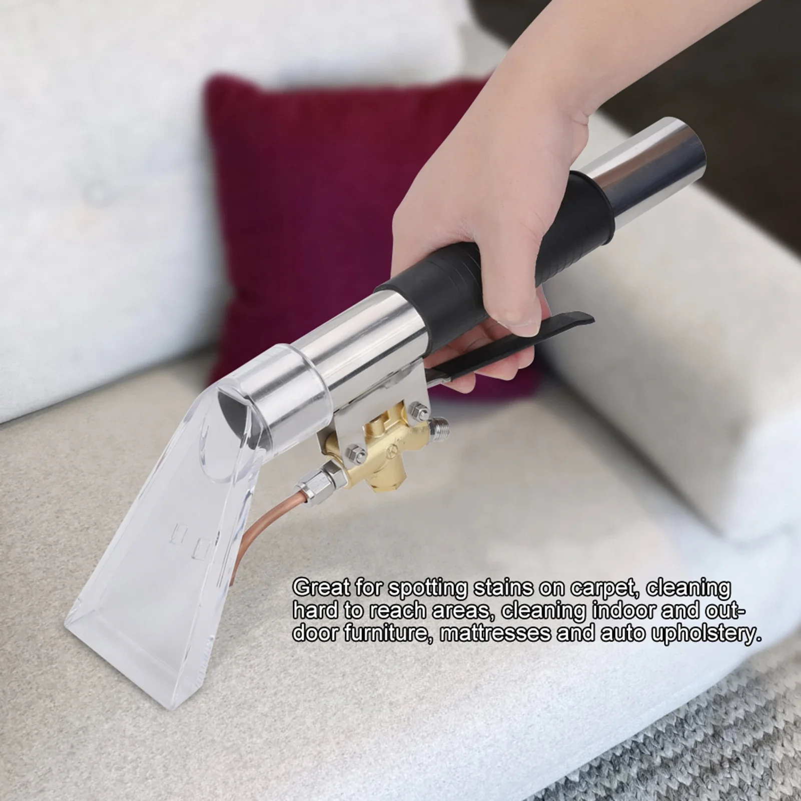 Auto Detail Wand Hand Tool Upholstery Carpet Cleaning Furniture Extractor