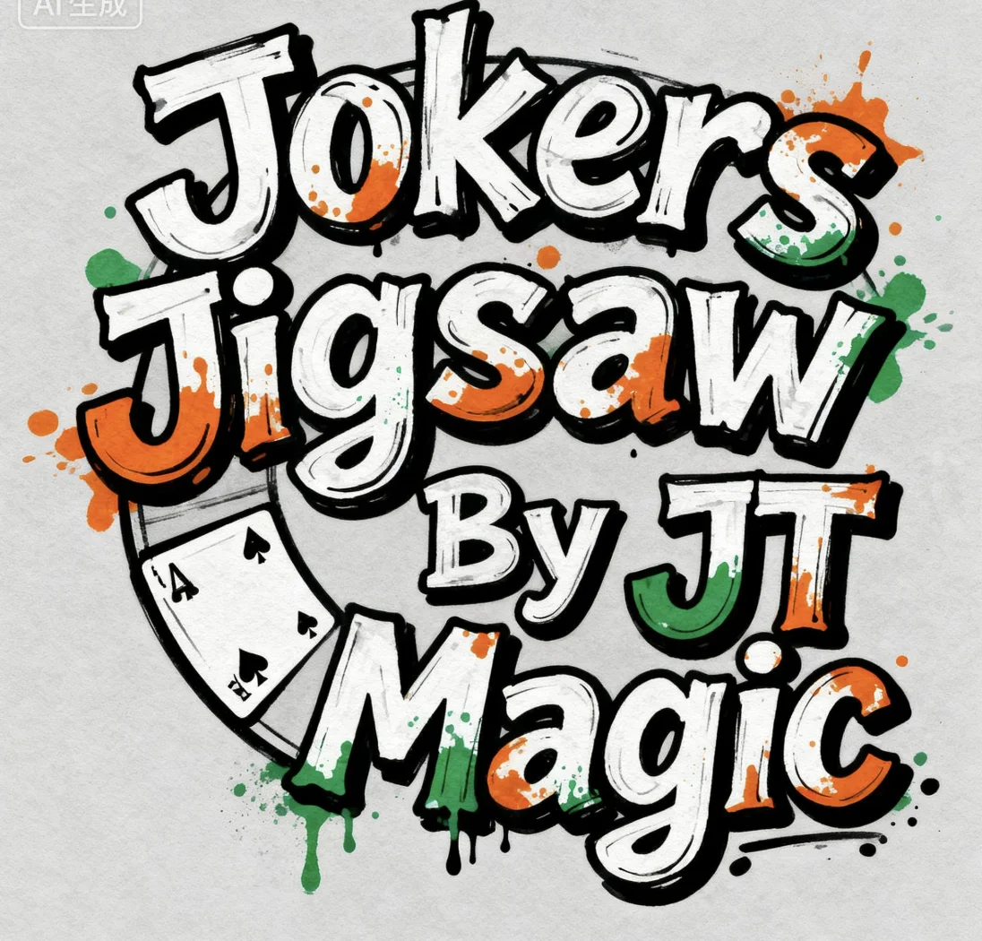 Magician Tricks Jokers Jigsaw By JT Magic - Card Illusion for Close-Up Mentalism & Professional Magic Illusions Props