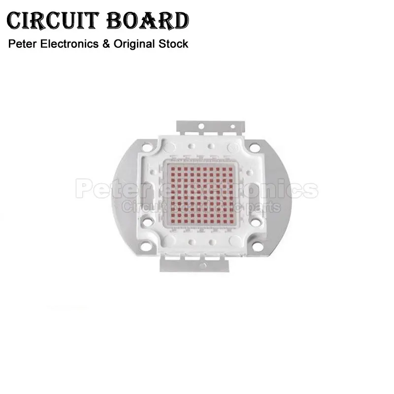 고출력 LED 식물 조명 램프, LED 칩 램프 전구, SMD COB 다이오드, 성장 조명, 비즈 icpart, 1W, 3W, 5W, 620-630nm, 50 개