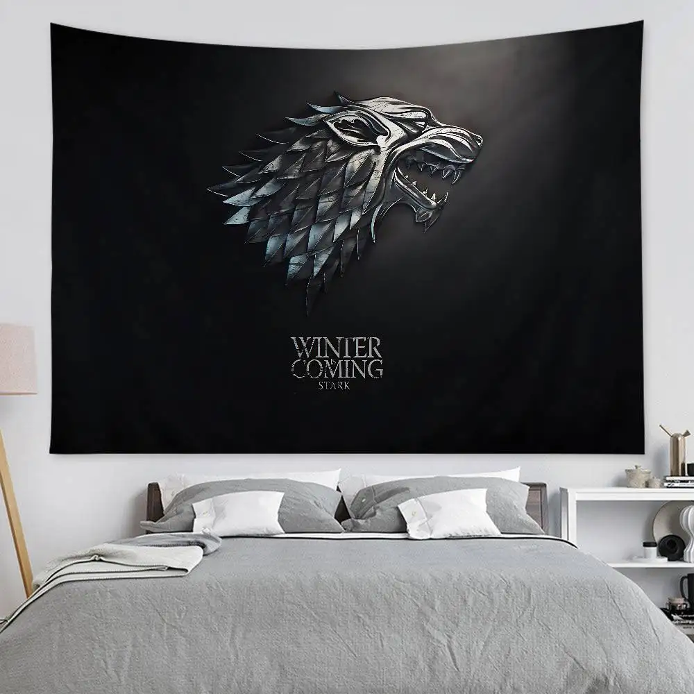 Popular TV series G-Game of T-Thrones Colorful Tapestry Wall Hanging Hanging Tarot Hippie Wall Rugs Dorm Wall Art Decor