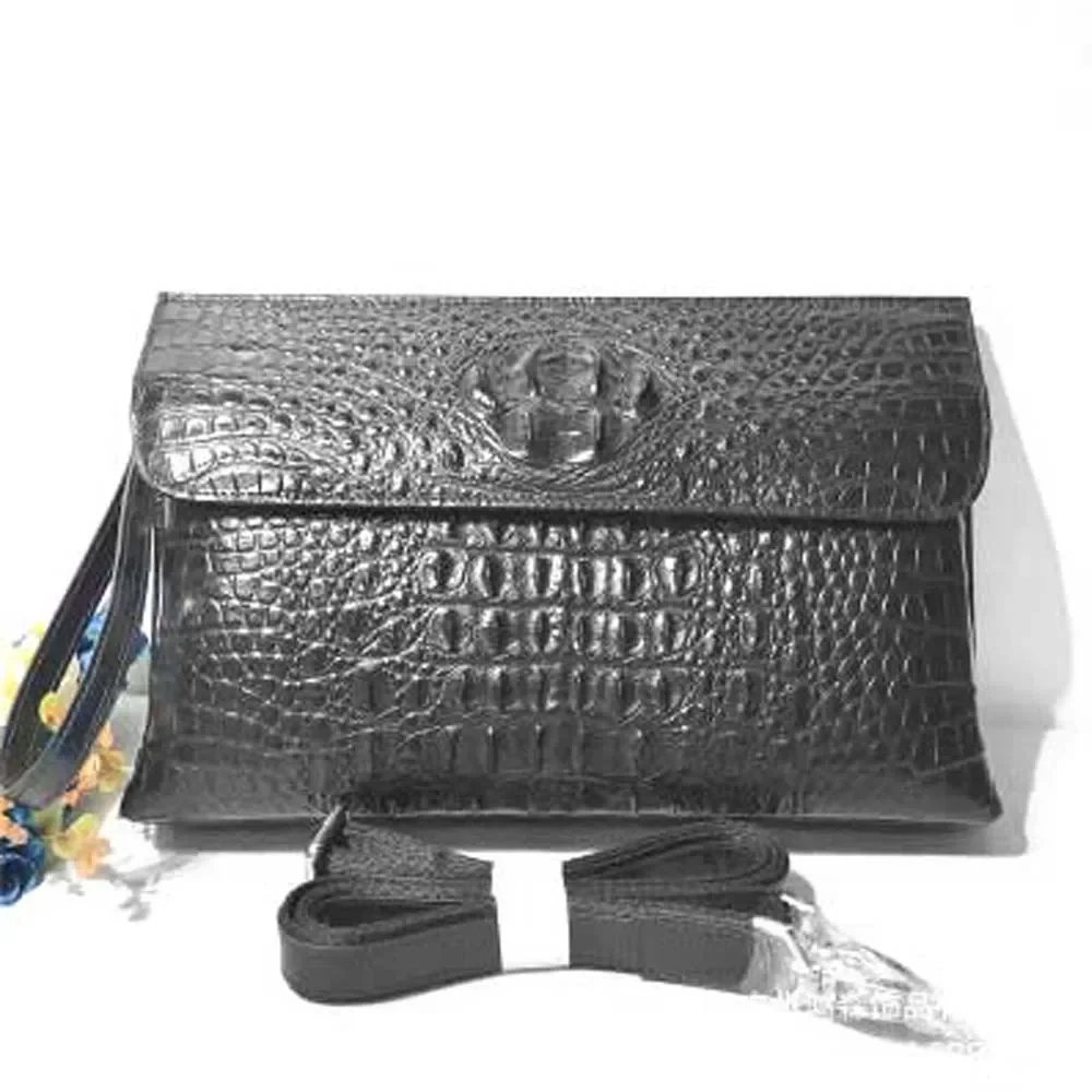 hongsen new crocodile  handbags  Single shoulder bag    multi-function  leisure  Inclined shoulder bag men clutch bag