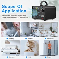 Générateur d'ozone haute capacité 60000 mg/h, Machine à l'ozone, purificateur d'air avec affichage de la température et de l'humidité, pour la maison et le bureau, fumée pour animaux de compagnie 5