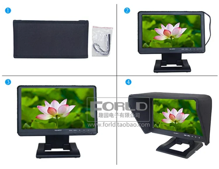 Fotografia 5: Protetor Solar Durável para Monitor de Direção de 10-12 Polegadas (25-30cm) para Câmeras SLR e Monitores LCD