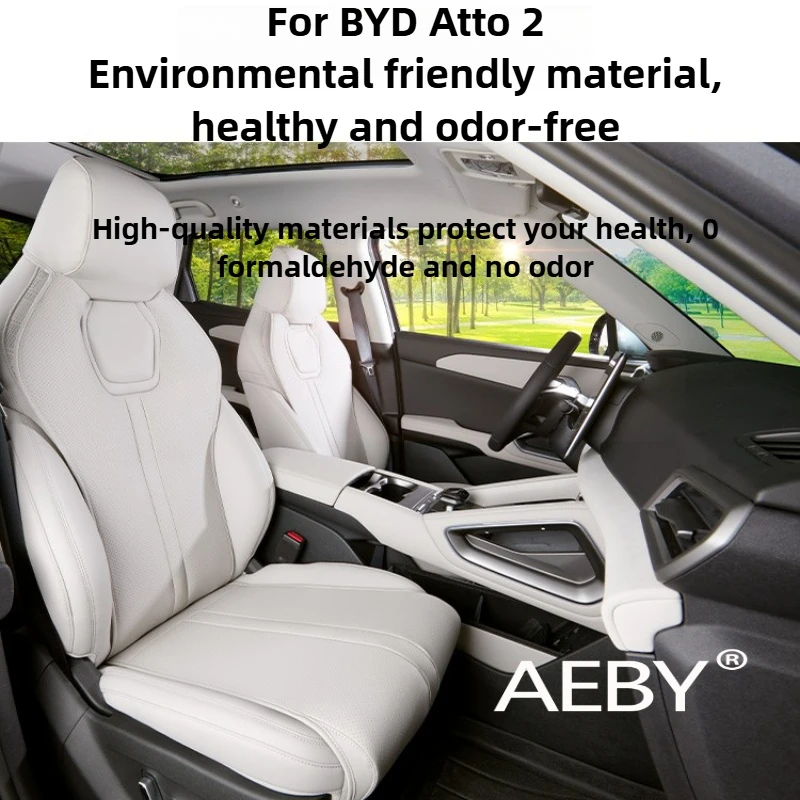 

AEBY For BYD Atto 2 Smart Driving Edition 2024-2025 All Season Car Seat Cushion Set,Front Rear Seat Protector,Anti-Scratch