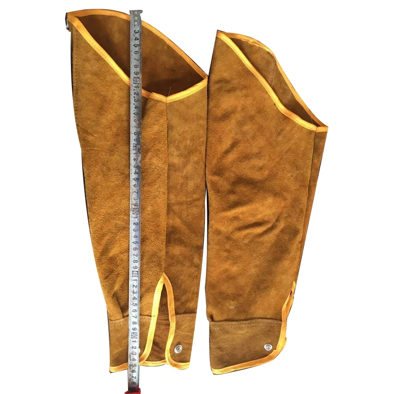 1 Pair Heat Resistant Welding Arm Sleeves Protection Cuff Safety For Workers Cowhide Leather Welded Sleeves Spark-proof