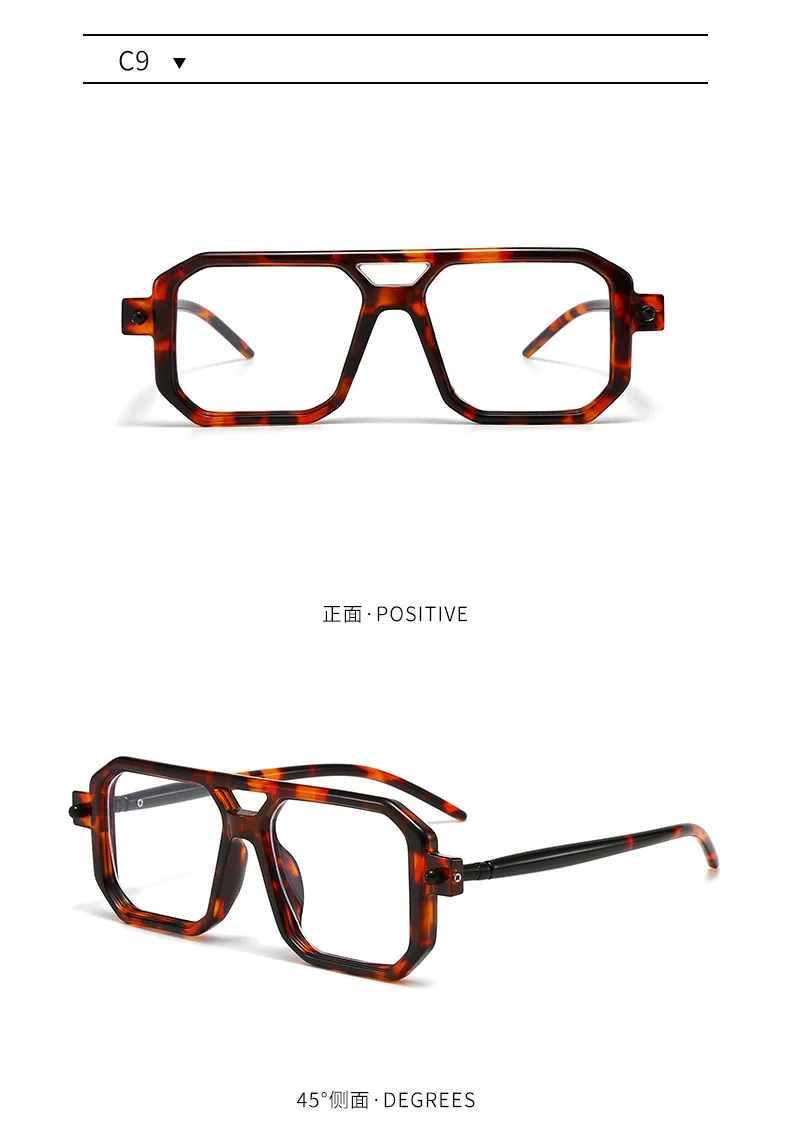 Polygon-Sonnenbrille, rechteckig, modisch, beliebt, für Damen und Herren, quadratische Sonnenbrille für Damen und Herren, Sommer-Reisebrille – Detail 17