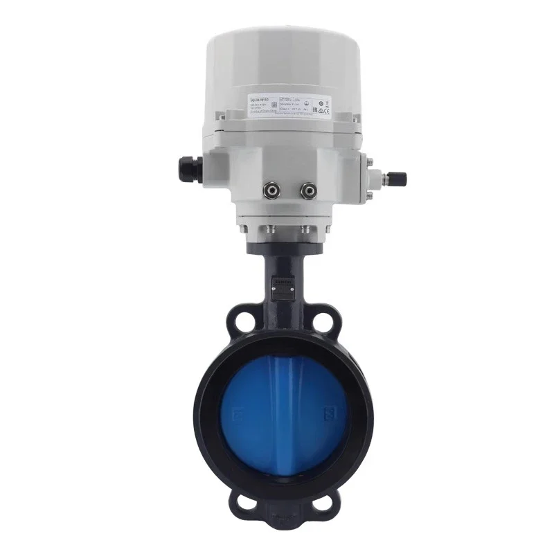 Electric butterfly valve actuator proportional integral adjustment switch valve two-way clip flange water valve VKF42