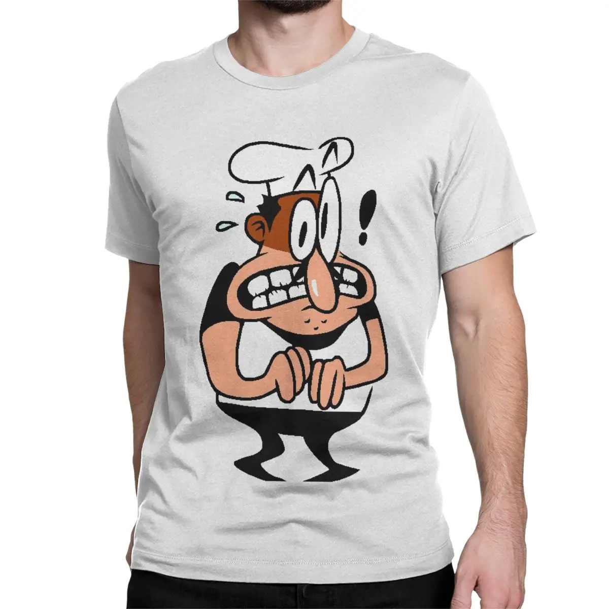 Stressed Peppino Funny Game T-Shirt for Men Women O Neck Pure Cotton T Shirts Pizza Tower Short Sleeve Tees 4XL 5XL 6XL Clothing