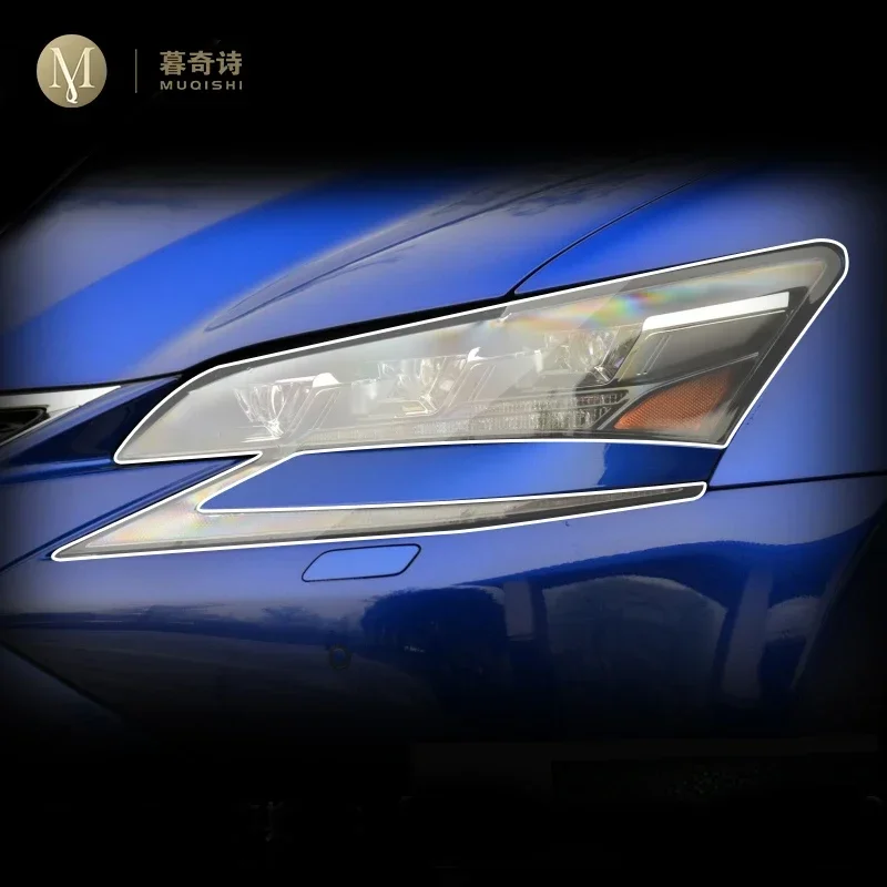 

Car Exterior PPF protective film Headlamp scratch protection TPU transparent film Smoked black For Lexus GS 350 450 2016-2023