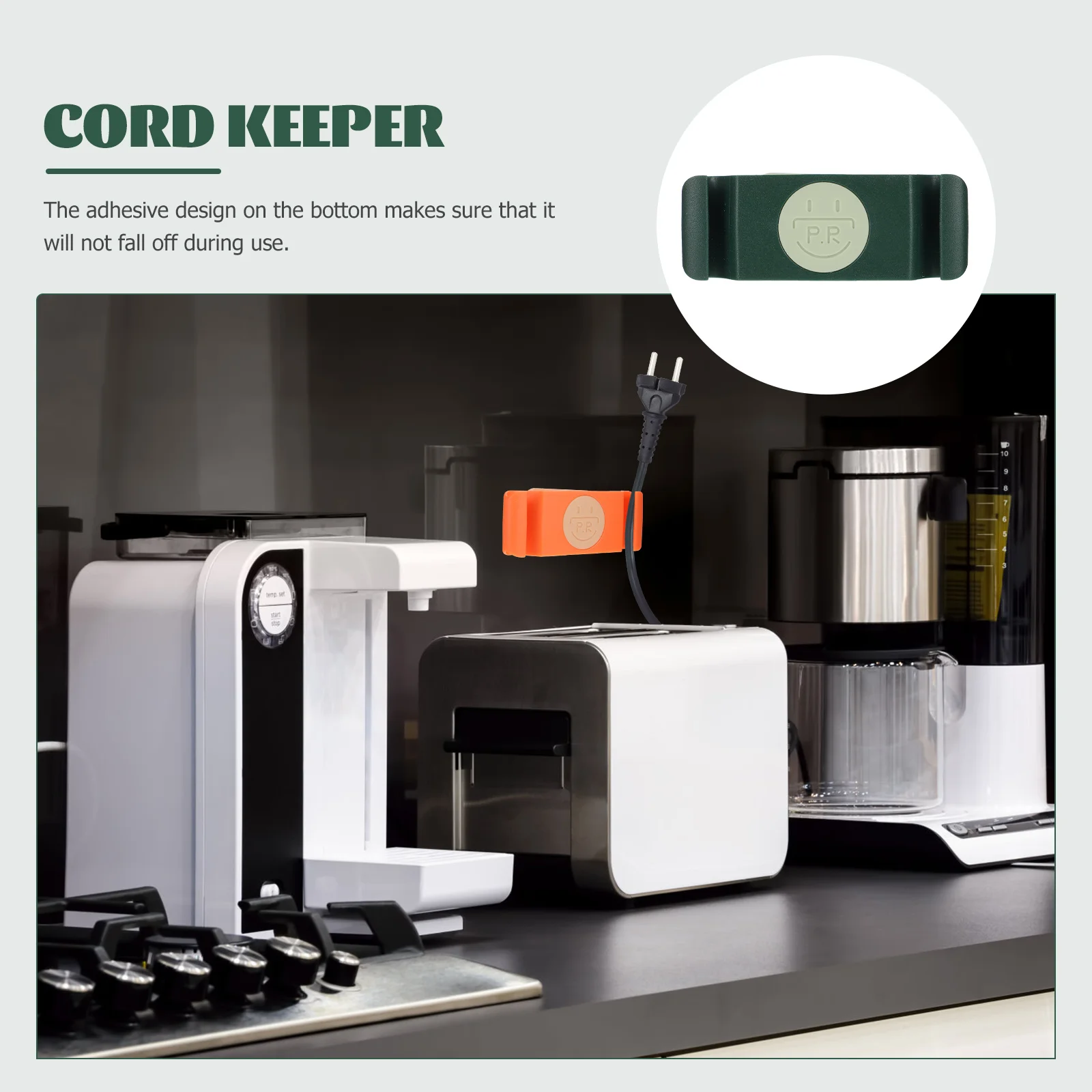 

Cable ganizers Cord Keepers Premium ABS Lightweight Kitchen Cable Storage Wire Holders Managers Adhesive Wraps