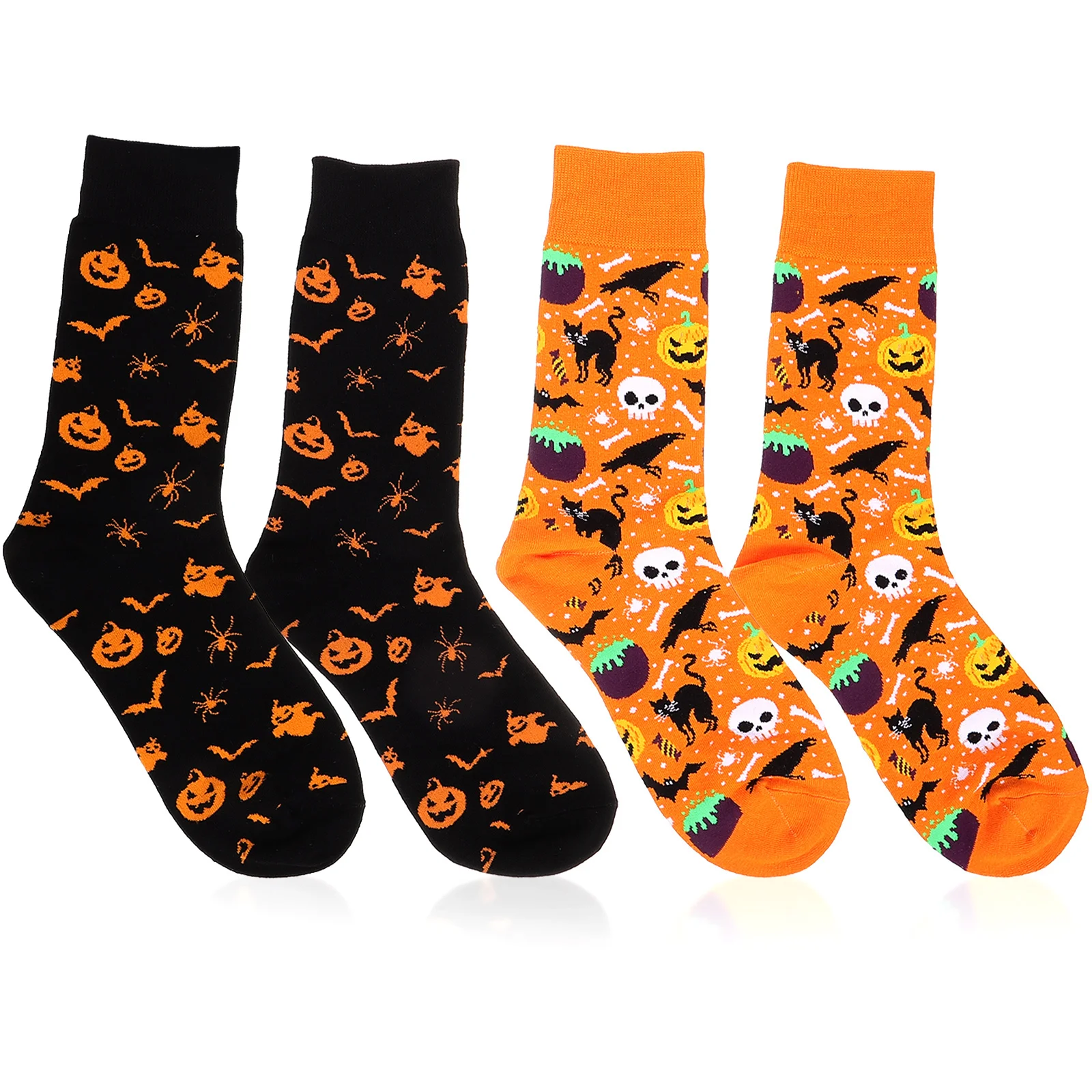 ถุงน่องยาวธีมฮาโลวีน สำหรับผู้หญิงและผู้ชาย ถุงเท้าสูงสำหรับงานปาร์ตี้ งานคาร์นิวัล งานเทศกาล อุปกรณ์เสริมสำหรับชุดแฟนซี