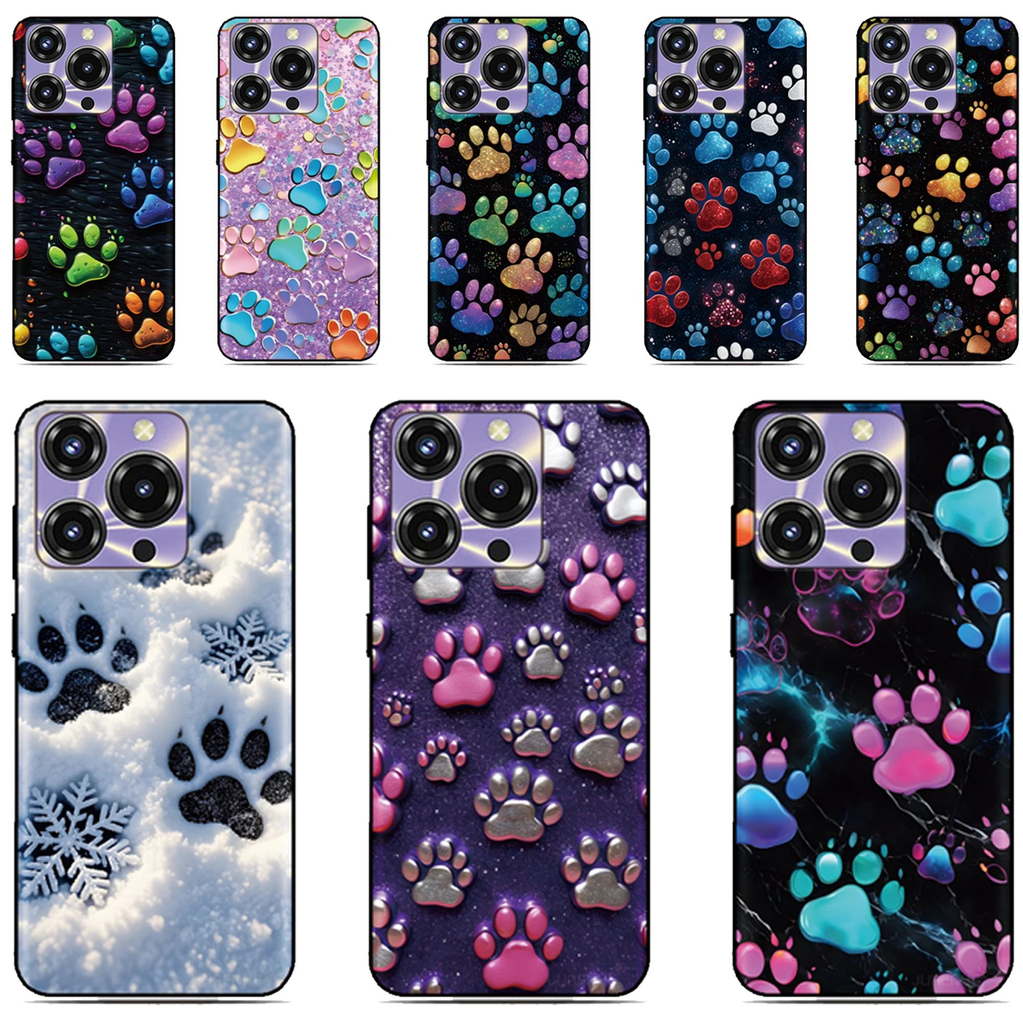 

Dog Paw Print Cover For Xiaomi 17 Pro Max Poco C85 C65 C71 F8 Ultra M7 M4 Redmi K90 A5 15 15C 5G 13C 12C 10C 4G Phone Case