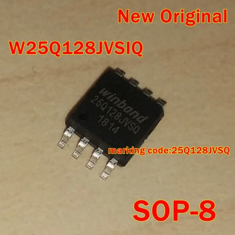 

1Pcs to 100Pcs W25Q128Jvsiq Sop-8 New Original Marking Code: 25Q128Jvsq 3V 128M-Bit Serial Flash Memory with Dual/Quad Spi