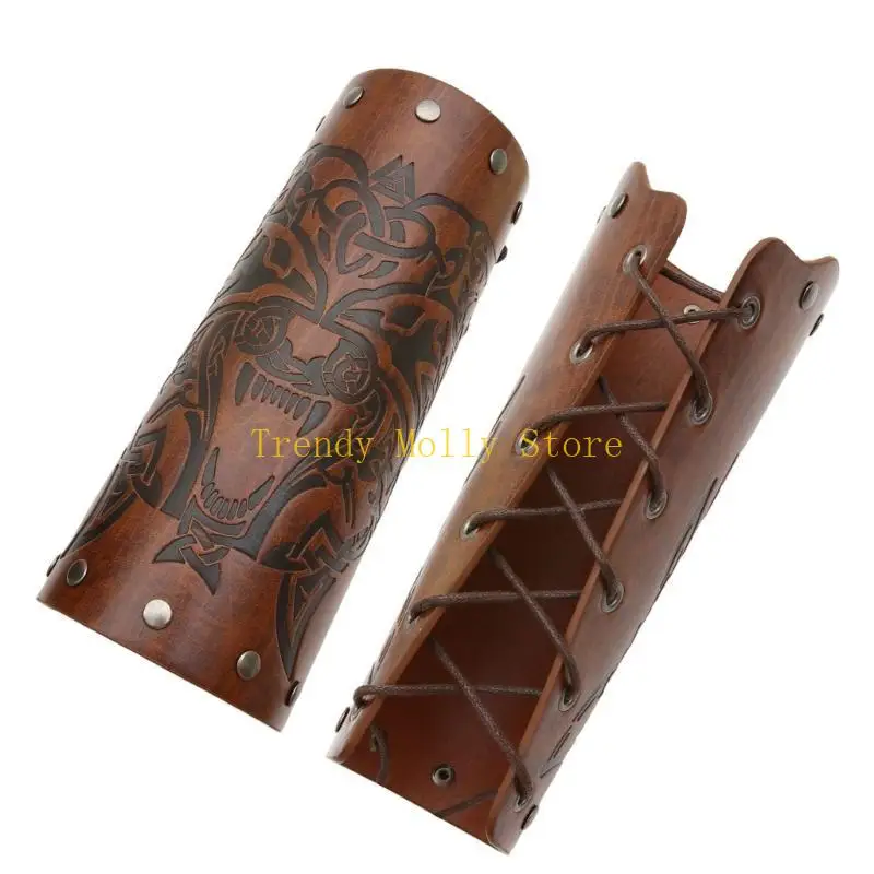 

N5KB Leathers Laces Wristband Protector Bow Tool Arm Protector Bow