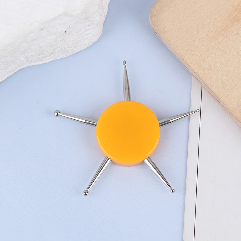 1pc 6 cabeça arte do prego ferramenta pontilhada disco prego broca ponto ferramentas de pintura ponto broca caneta diy manicure ferramentas