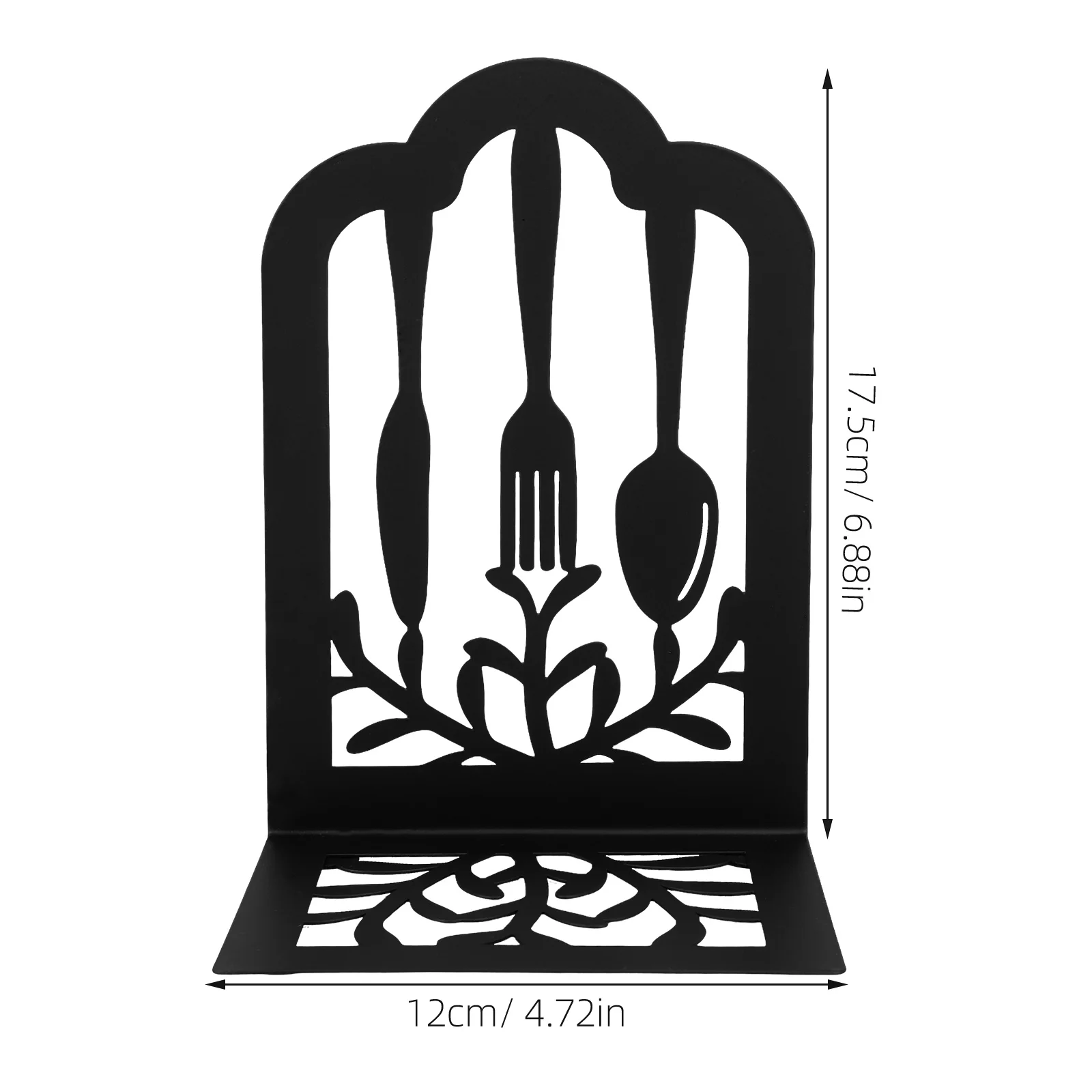 1 زوج الدفتين المعدنية للأرفف الثقيلة أدوات المائدة الحديد نمط الكتاب نهاية عدم الانزلاق دعم الدراسة الزخرفية التنظيمية