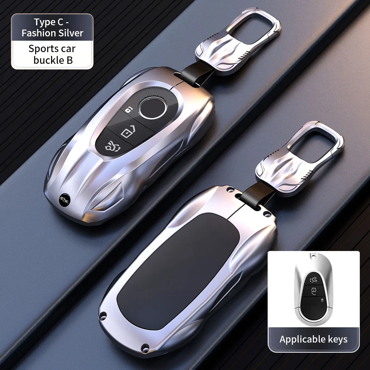 Car Remote Key Case Cover For Mercedes Benz C E S Class GLC CLE EQE W206 W214 W223 S350 S400 S450 E300 Protected Fob