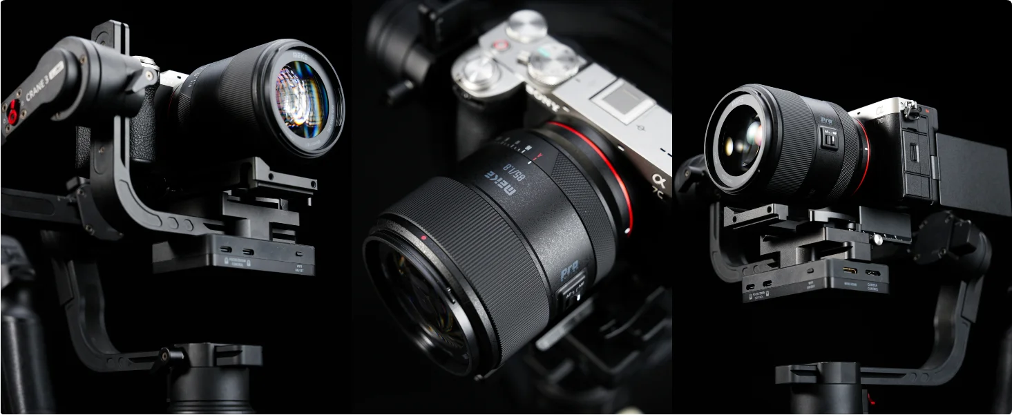 Meike 85mm F1.8 Pro AF Mittleres Teleobjektiv STM Schrittmotor Vollformat-Objektiv für Sony E/ Nikon Z/ Fuji X/L-Mount Kameras – Detail 1