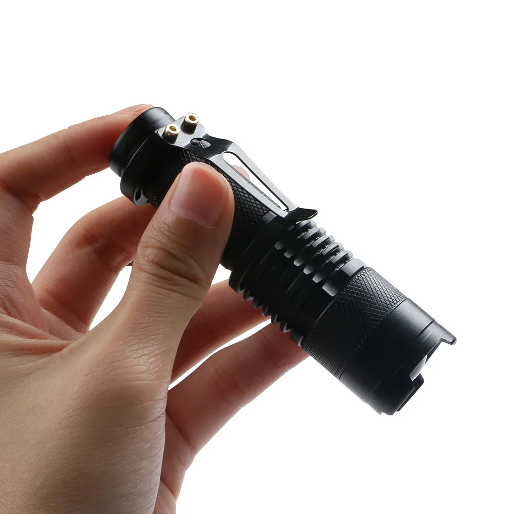 LED Flashlight Torch 2000 Lumens Mini Flashlight Adjustable Focus Portable Lanterna Outdoor Camping Fishing Flash Light