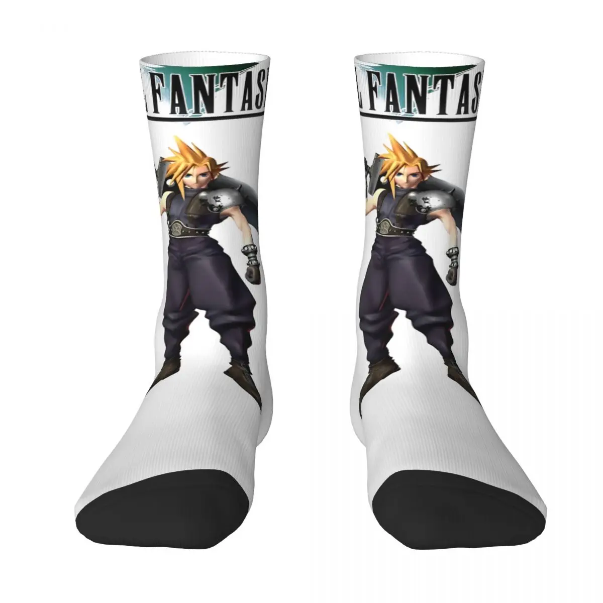 Calcetines de Final Fantasy VII para hombre, medias de alta calidad, elegantes, antibacterianos, para deportes al aire libre, regalo