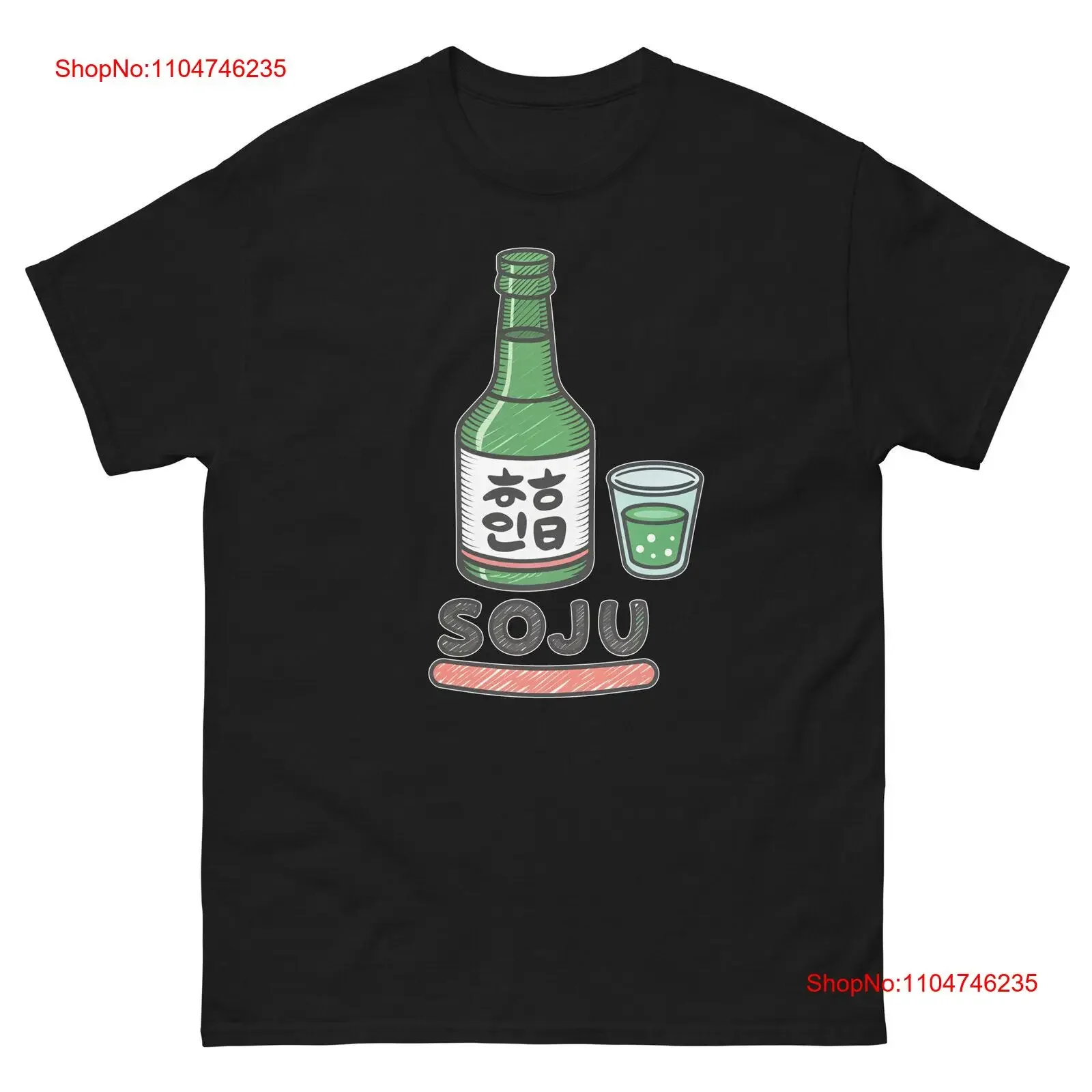 Soju Drink-Camiseta de bebida Popular y deliciosa, ropa de calle Unisex de moda lavada vintage, informal, ligeramente elegante