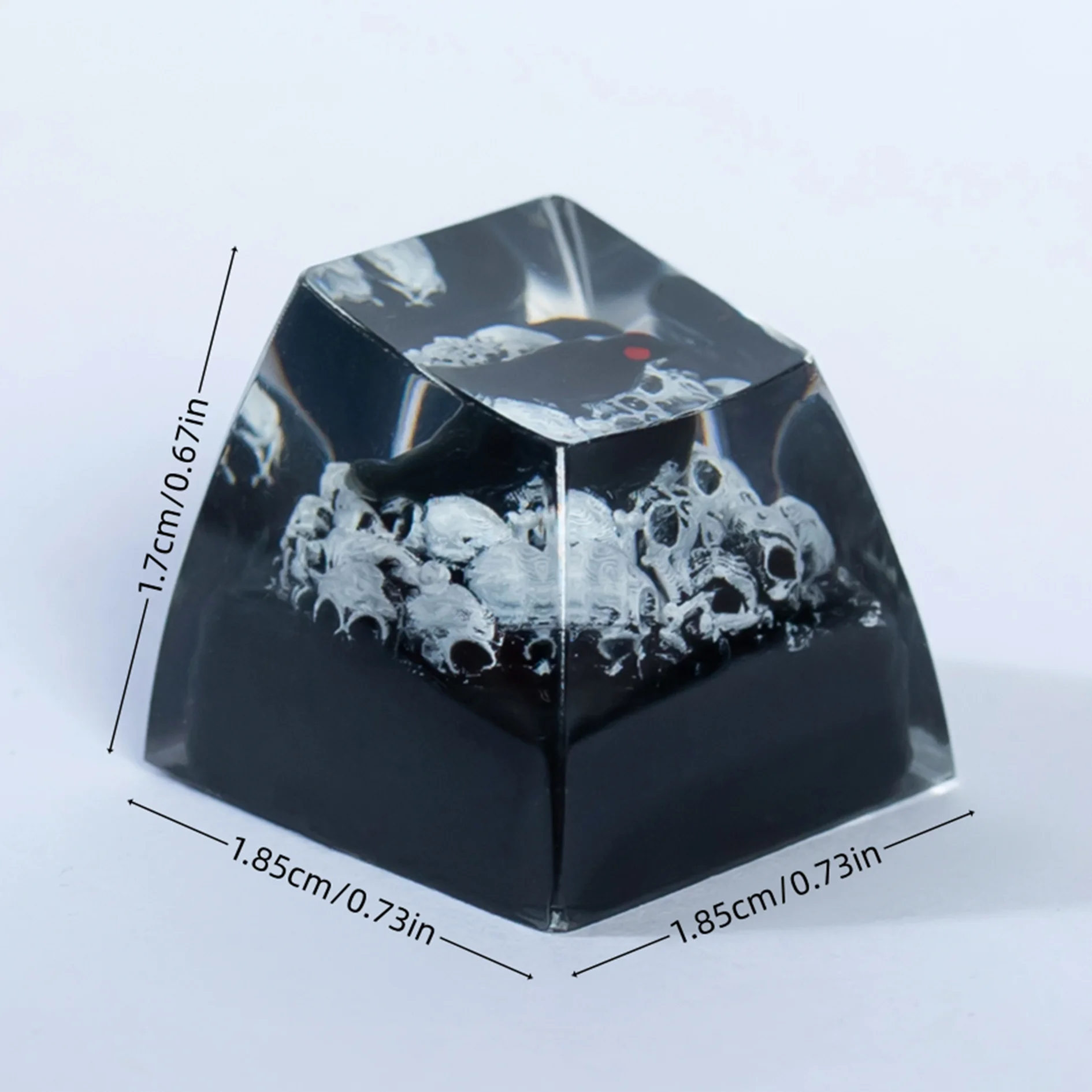 STJORNEX Artisan Keycap Resin Skull Mechanical Keyboard Custom Keycaps Gothic Style Handmade 1U SA Cherry MX Switch Gaming - view 6