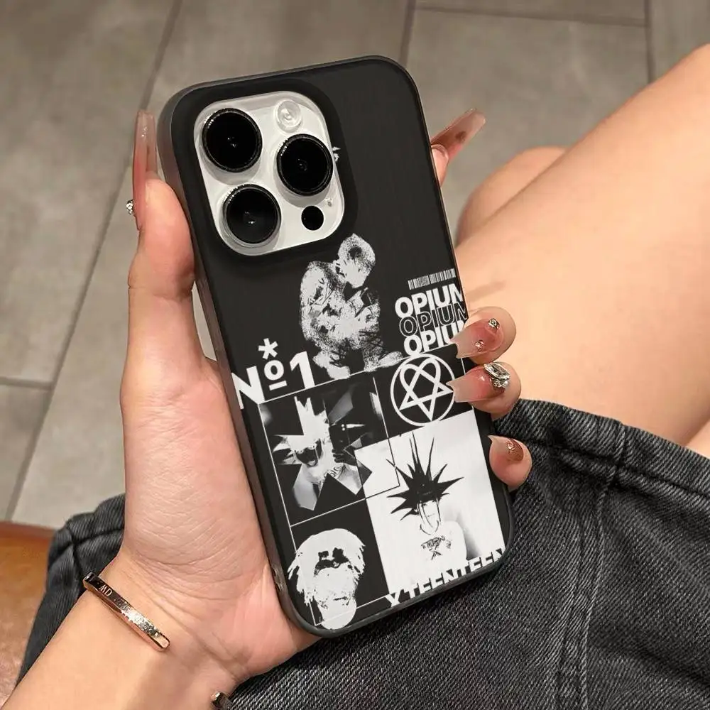 O-Opium Rap Playboi Carti Voor IPhone 17 16 15 14 Plus 13 12 11 Pro Max Met Schokbestendige Beschermende telefoon Cover