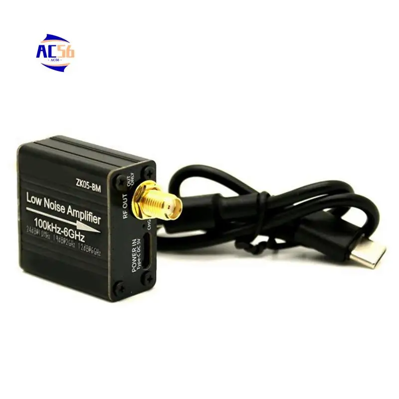 

AC56-LNA RF модуль предусилителя мощности 100 кГц-6 ГГц/10 ГГц 20 дБ с высоким коэффициентом усиления LNA малошумящий усилитель