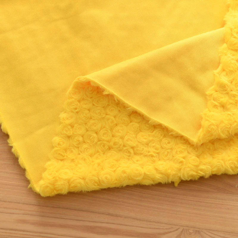 تقليد الأرنب الفراء النسيج روز نمط المخملية نحى أفخم النسيج DIY بها بنفسك الملابس المواد اليدوية ألعاب من القطيفة ديكور المنزل #5