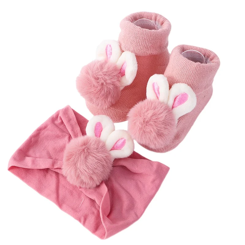 

Baby Headband Newborn Non Slip Socks Sets Elastic Baby Essentials