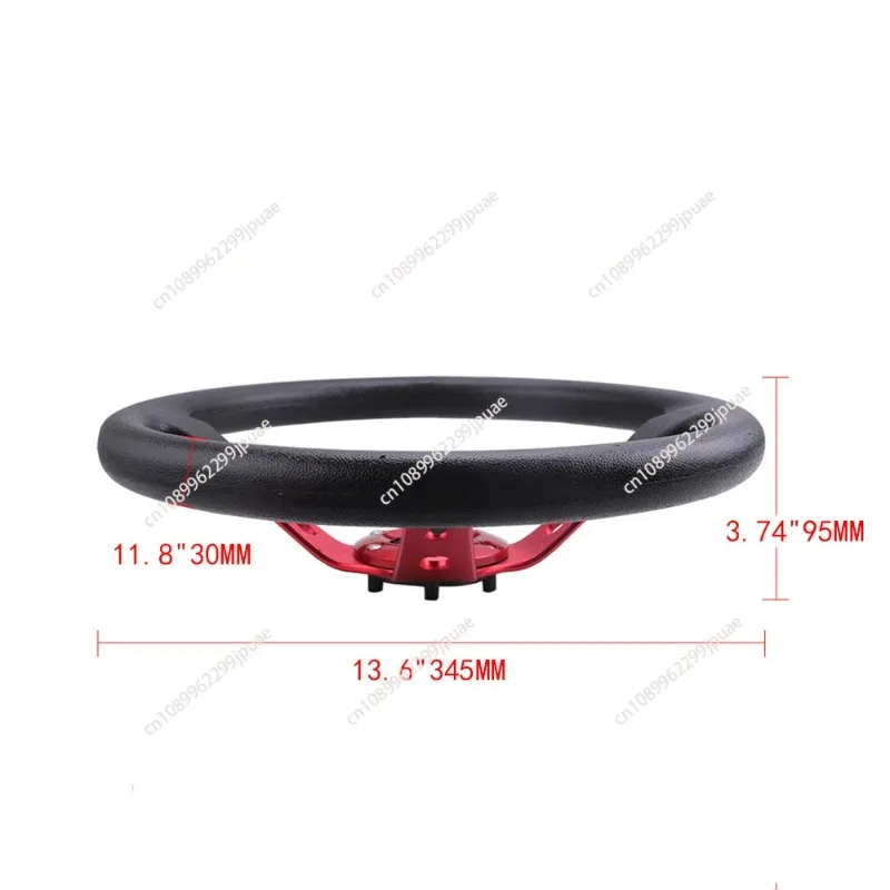 Universal PU Race Steering Wheel Auto Modification Parts Fit Kart Racing And Driving Game Simulator Replacement Steering Wheel