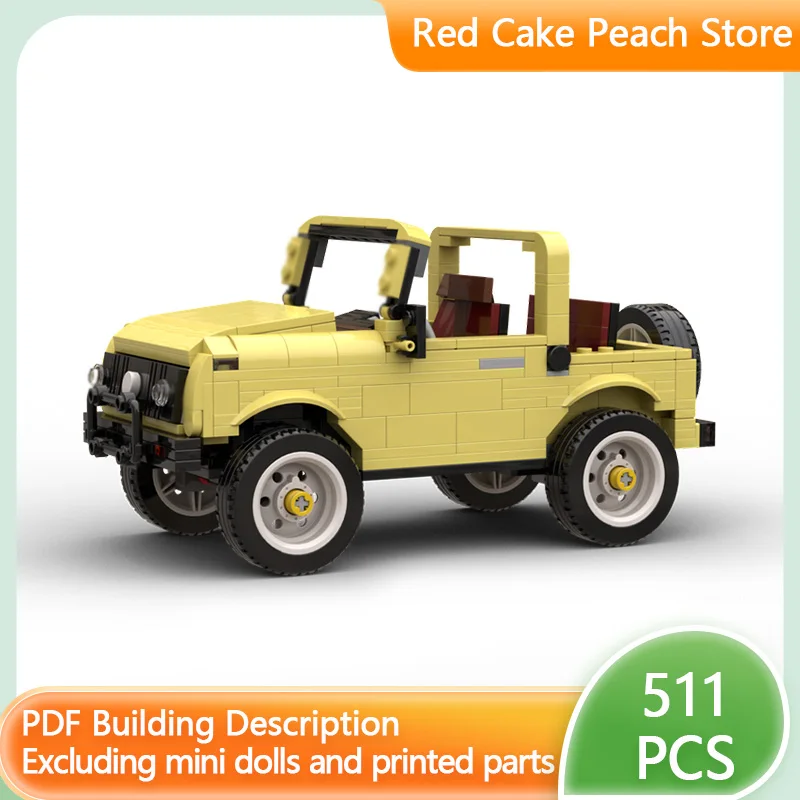 

City Car Model MOC Building Bricks SJ410 Light Off-Road Vehicle Modular Technology Children Holiday Gifts Assemble Toys Suit