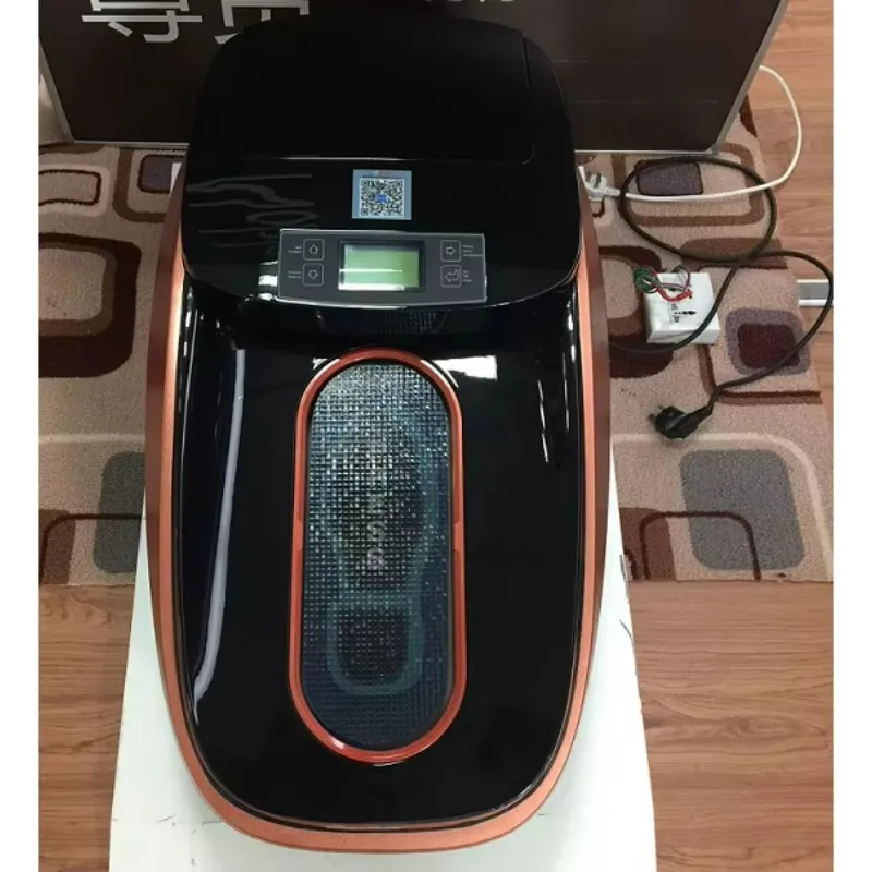 Intelligent disposable shoe cover dispenser, simple design, using PP PVC material, can cover shoes for families and hospitals.