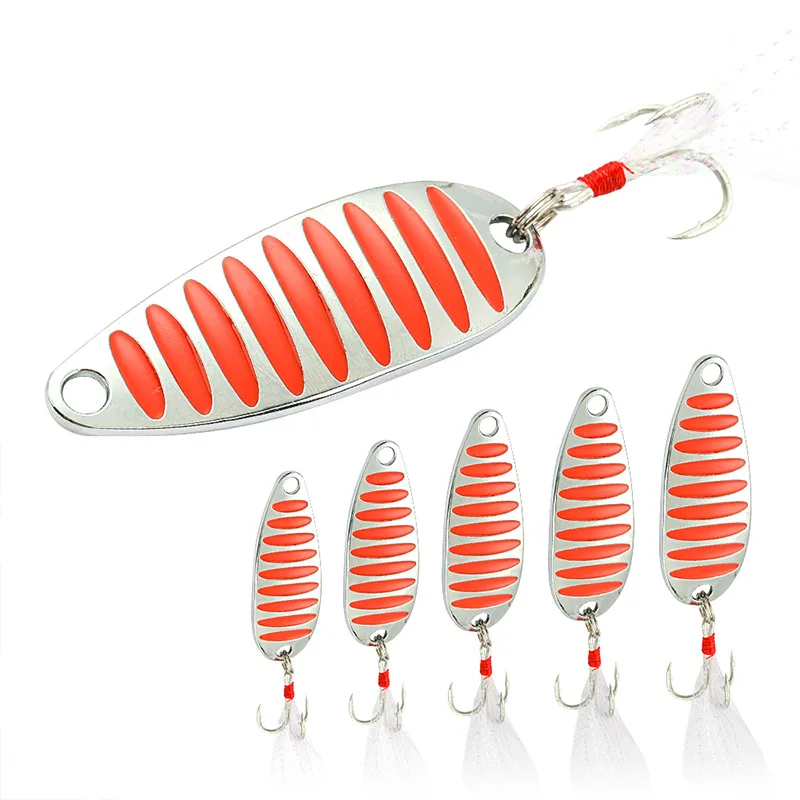 5g-20g Spoon Lure Blesna, Vibration Metal Fishing Lure Gold Silver Spinner Bait for Pike Perch, Winter Ice Fishing Tackle