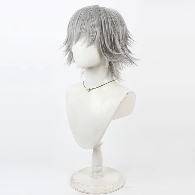 게임 길티 기어 해피 카오스 코스프레 가발 할로윈 카니발 파티 소품 합성 머리 내열성 섬유 + 가발 모자