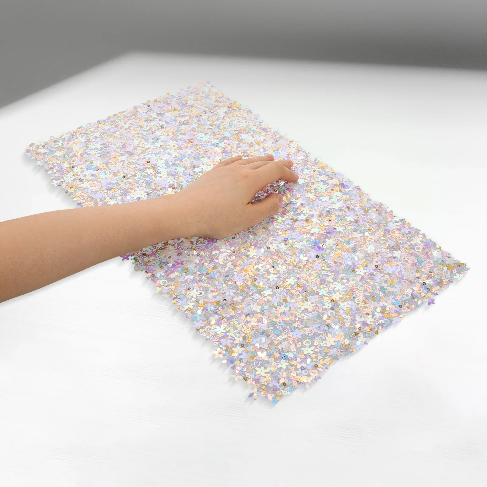 

Sequin Nail Art Pad Stylish Manicure Cushion Nonslip Bottom Comfortable Workstation Organizer Nail Art Mat Manicure Pad