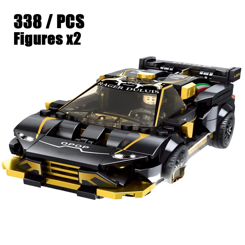 Speed Champions F8 Tributolys Huracan Super Trofeo EVO Car Building Blocks Kits Bricks Classic Model Kids Toys For Children Gift