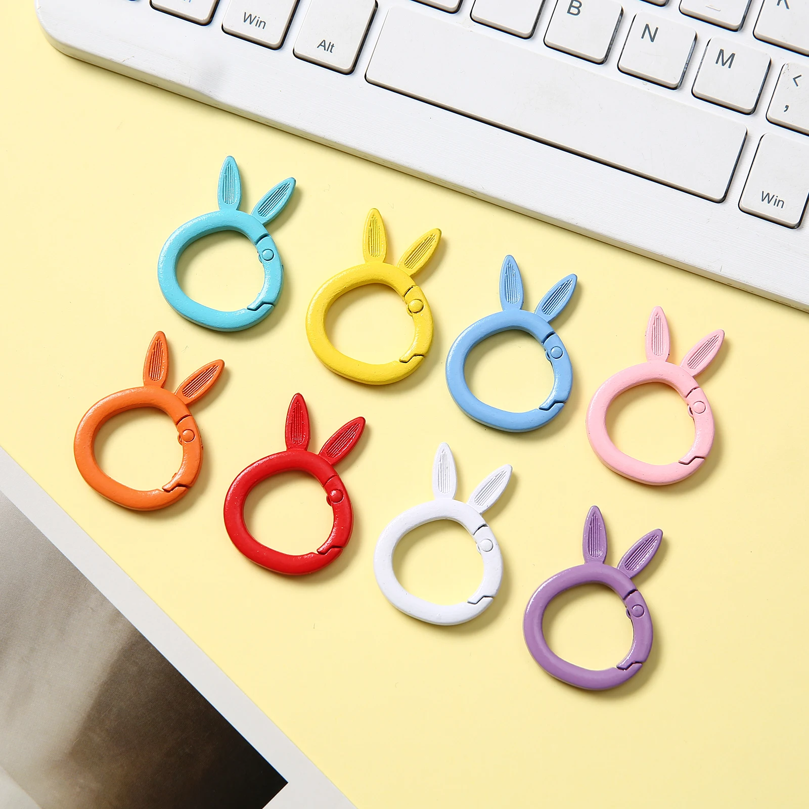 

5/10/30/50/100 pcs High Quality Colorful Keyrings Alloy Snap Lobster Clasp Hooks Keyrings Jewelry Buckle Connector Accessories